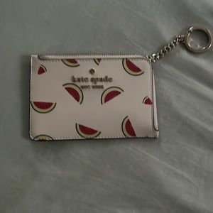 Kate spade small watermelon card holder/key chain